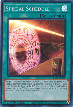 Yugioh - Special Schedule *Select Rarity* RA05-EN060 (NM)