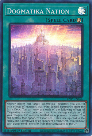 Yugioh - Dogmatika Nation *Select Rarity* RA05-EN066 (NM)
