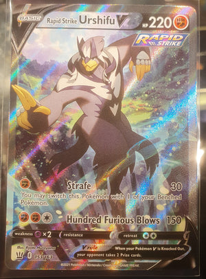 Pokemon - Rapid Strike Urshifu V [Alternate Art] *UR* Battle Styles 153/163 (NM)