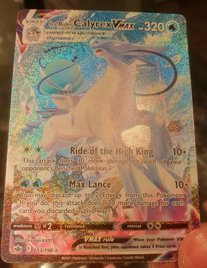 Pokemon - Ice Rider Calyrex VMAX [Alternate Art] *Secret Rare* Chilling Reign 203/198 (NM)