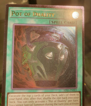 Yugioh - Pot of Duality *Ultimate Rare* AP05-EN003 (NM)