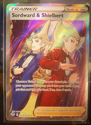 Pokemon - Sordward & Shielbert *Ultra Rare* Silver Tempest TG28/TG30 (NM)
