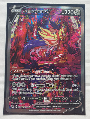 Pokemon - Zamazenta V *Ultra Rare* Crown Zenith GG54/GG70