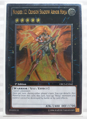 Yugioh - Number 12: Crimson Shadow Armor Ninja *Ultimate Rare* ORCS-EN042 (NM)