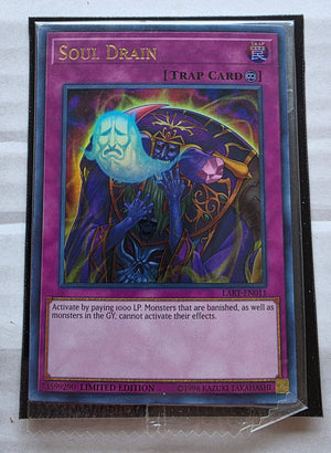 Yugioh - Soul Drain *Ultra Rare* LART-EN011 (Factory Sealed)