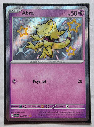 Pokemon - Abra *Shiny Rare* Paldean Fates 148/091