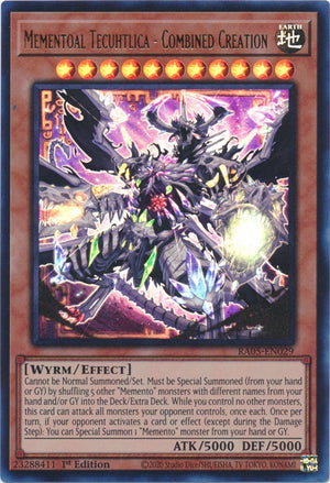 Yugioh - Mementoal Tecuhtlica - Combined Creation *Select Rarity* RA05-EN029 (NM)