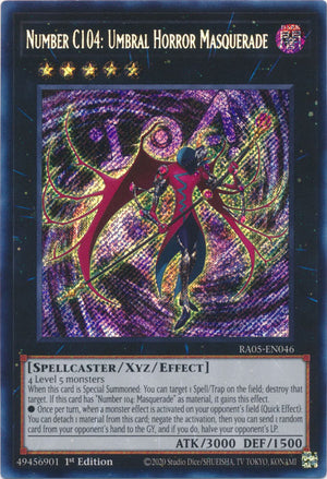 Yugioh - Number C104: Umbral Horror Masquerade *Select Rarity* RA05-EN046 (NM)