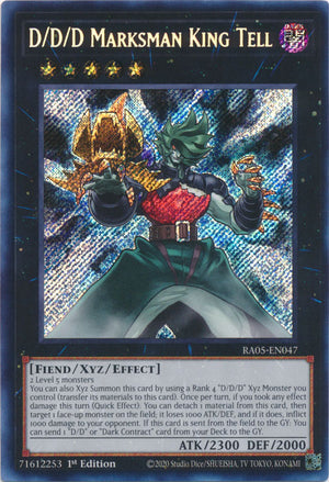 Yugioh - D/D/D Marksman King Tell *Select Rarity* RA05-EN047 (NM)