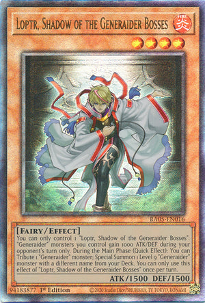 Yugioh - Loptr, Shadow of the Generaider Bosses *Select Rarity* RA05-EN016 (NM)