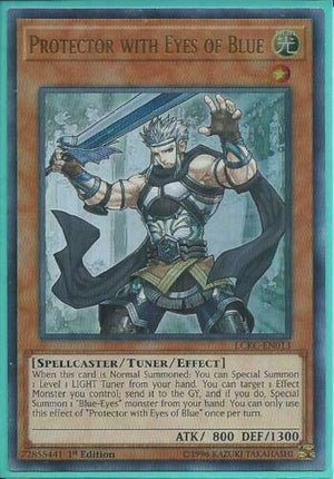 Yugioh Card - Protector with Eyes of Blue *Ultra Rare* LCKC-EN013 (NM)