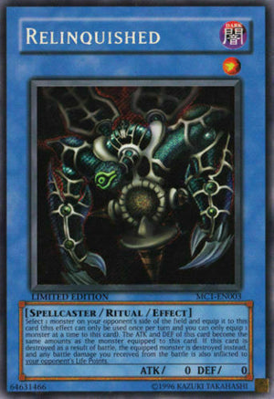 Yugioh Card - Relinquished *Secret Rare* MC1-EN003 (NM)