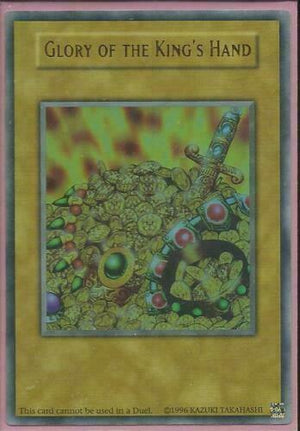 Yugioh Card - Glory Of The King's Hand *Ultra Rare* YGLD-ENPR3 (NM)