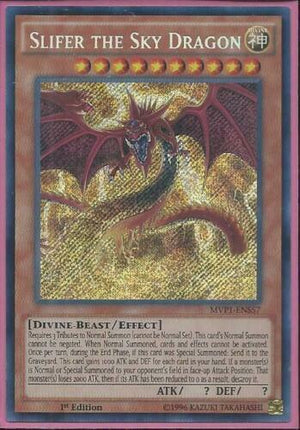 Yugioh Card - Slifer the Sky Dragon *Secret Rare* MVP1-ENS57 (NM/M)
