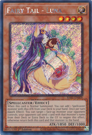 Yugioh - Fairy Tail - Luna *Select Rarity* RA01-EN009 (NM)