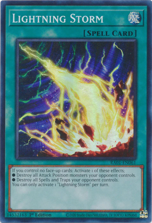 Yugioh - Lightning Storm *Select Rarity* RA01-EN061 (NM)