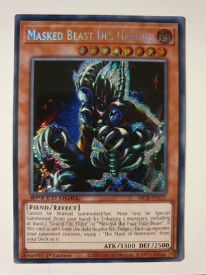 Yugioh - Masked Beast Des Gardius *Secret Rare* SBCB-EN107 (NM/M)