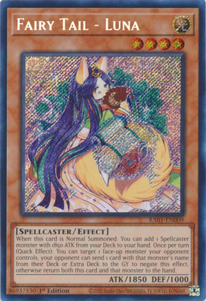 Yugioh - Fairy Tail - Luna *Select Rarity* RA01-EN009 (NM)