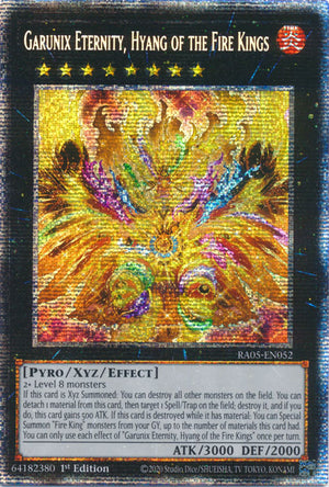 Yugioh - Garunix Eternity, Hyang of the Fire Kings *Select Rarity* RA05-EN052 (NM)