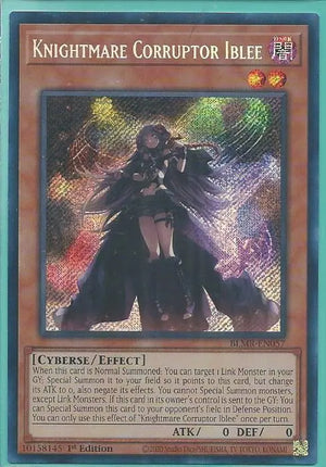 Yugioh - Knightmare Corruptor Iblee *Secret Rare* BLMR-EN057 (NM)