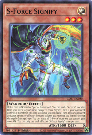 Yugioh - S-Force Signify *Common* CORI-EN020 (NM)