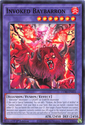 Yugioh - Invoked Baybarron *Common* CORI-EN031 (NM)