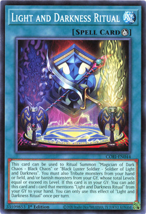 Yugioh - Light and Darkness Ritual *Common* CORI-EN044 (NM)