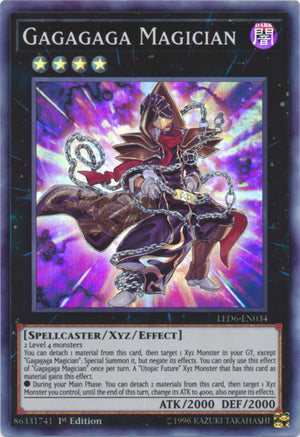 Yugioh - Gagagaga Magician *Super Rare* LED6-EN034 (NM)