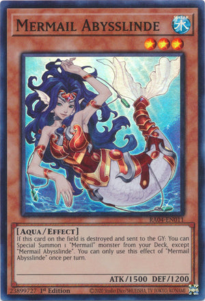 Yugioh - Mermail Abysslinde *Select Rarity* RA04-EN011 (NM)