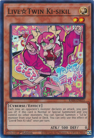 Yugioh - Live☆Twin Ki-sikil *Select Rarity* RA04-EN035 (NM)