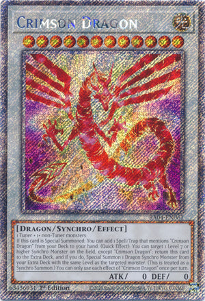 Yugioh -	 Crimson Dragon *Select Rarity* RA04-EN061 (NM)