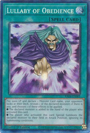 Yugioh -	Lullaby of Obedience *Select Rarity* RA04-EN085 (NM)