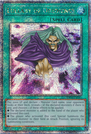 Yugioh -	Lullaby of Obedience *Select Rarity* RA04-EN085 (NM)