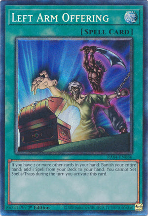 Yugioh -	Left Arm Offering *Select Rarity* RA04-EN086 (NM)