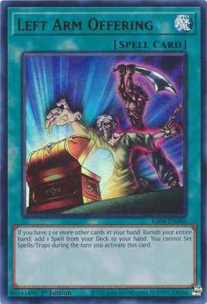 Yugioh -	Left Arm Offering *Select Rarity* RA04-EN086 (NM)