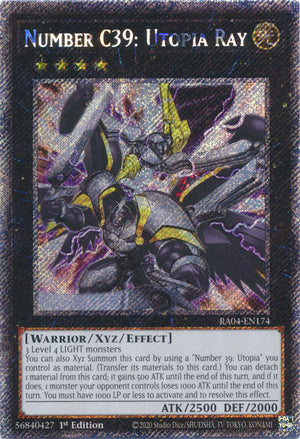 Yugioh - Number C39: Utopia Ray *Platinum Secret Rare* RA04-EN174 (NM)