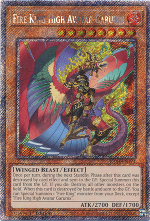 Yugioh - Fire King High Avatar Garunix *Platinum Secret Rare* RA04-EN194 (NM)