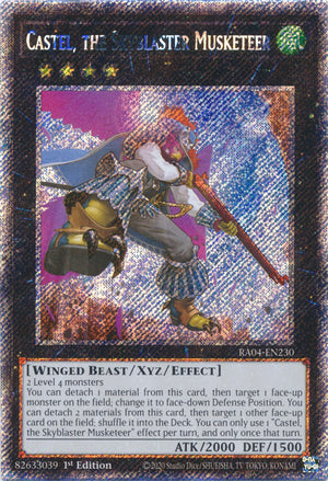 Yugioh - Castel, the Skyblaster Musketeer *Select Rarity* RA04-EN230 (NM)