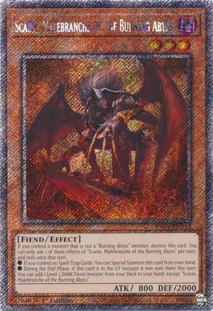 Yugioh - Scarm, Malebranche of the Burning Abyss *Select Rarity* RA04-EN233 (NM)