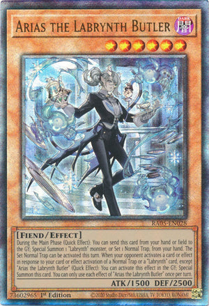 Yugioh - Arias the Labrynth Butler *Select Rarity* RA05-EN028 (NM)