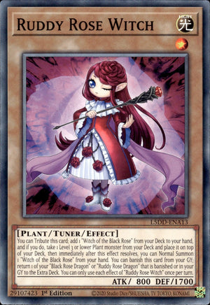 Yugioh - Ruddy Rose Witch *Common* L5DD-ENA13 (NM)