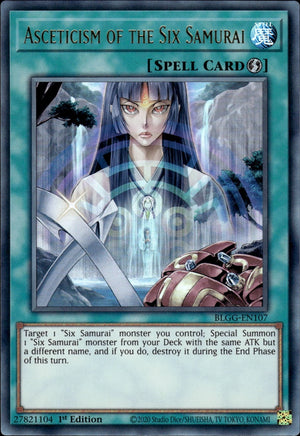 Yugioh - Asceticism of the Six Samurai *Ultra Rare* BLGG-EN107 (NM)