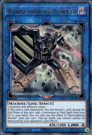 Yugioh - Barricadeborg Blocker *Ultra Rare* BLGG-EN102 (NM)
