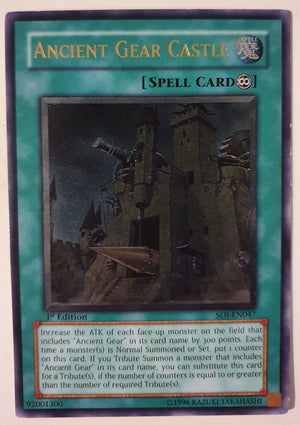 Yugioh - Ancient Gear Castle *Ultimate Rare* SOI-EN047 (NM)