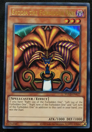 Yugioh - Exodia the Forbidden One *Ultra Rare* YGLD-ENA17 (NM)