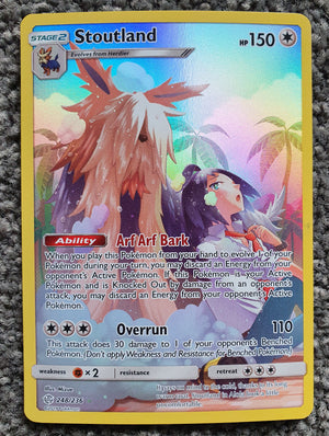 Pokemon - Stoutland *Secret Rare* Cosmic Eclipse 248/236 (NM)