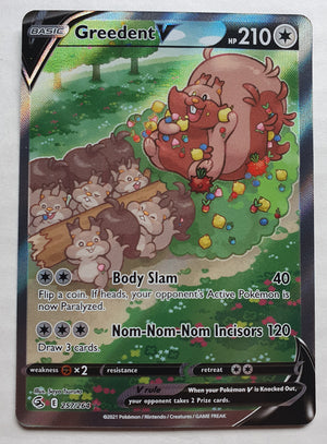 Pokemon - Greedent V [Alternate Art] *Ultra Rare* Fusion Strike 257/264
