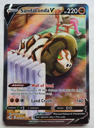 Pokemon - Sandaconda V [Alternate Art] *Ultra Rare* Fusion Strike 252/264 (NM)