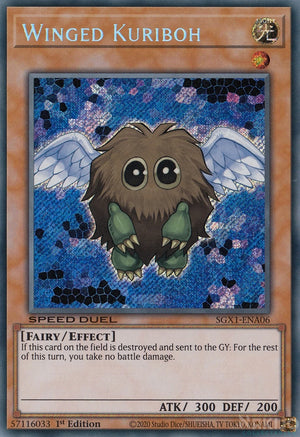 Yugioh - Winged Kuriboh *Secret Rare* SGX1-ENA06 (NM)