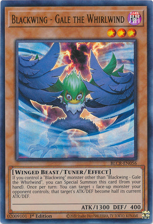 Yugioh - Blackwing - Gale the Whirlwind *Ultra Rare* BLCR-EN056 (NM)